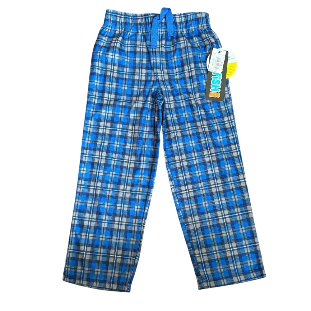 Jelli fish NWT Kids Blue Plaid Pajama Pants Sz 4/5